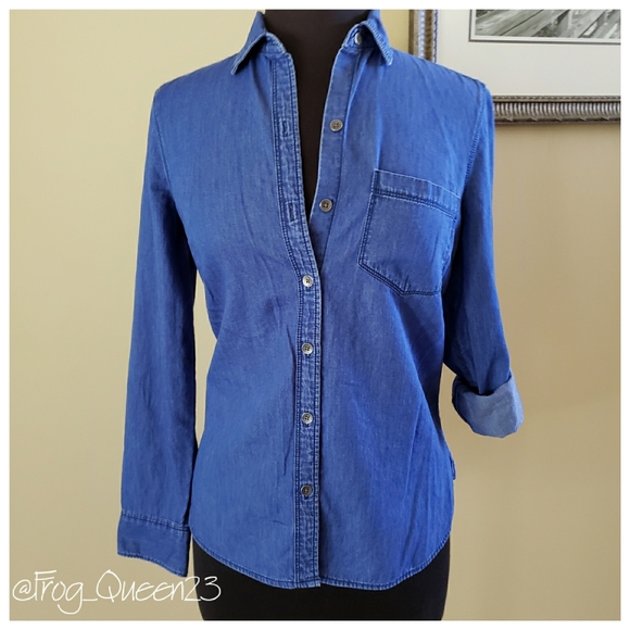 Old Navy Tops - Old Navy | Classic Chambray/Denim Shirt